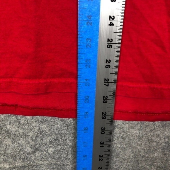 Big Dogs T Shirt Size L Large Here Come Santa Paws Christmas Short Sleeve Red - Picture 4 of 9